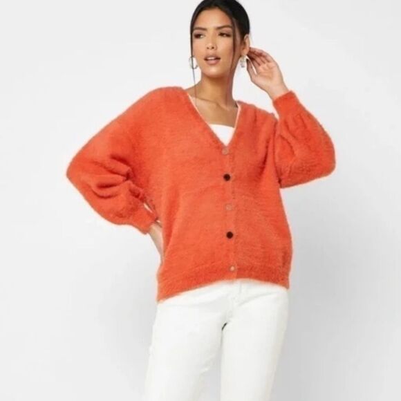 Anthropologie Moon River fuzzy eyelash sweater size Small - Picture 2 of 8